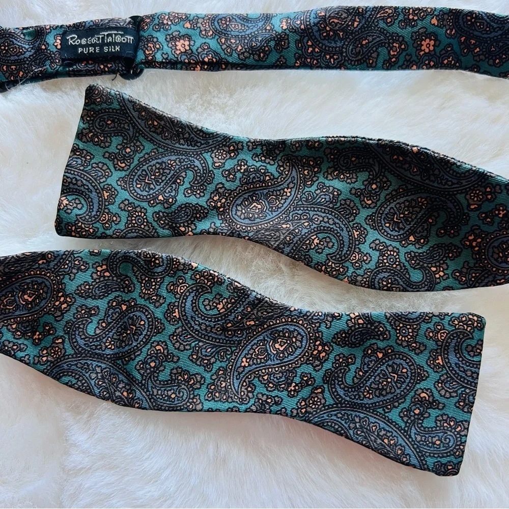 Robert Talbott Pure Silk Self-Tie Bow Tie – Paisley Pattern